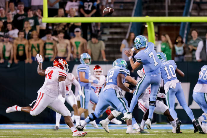The health of Tulane quarterback Michael Pratt (#7) might be the biggest factor heading into Saturday's contest